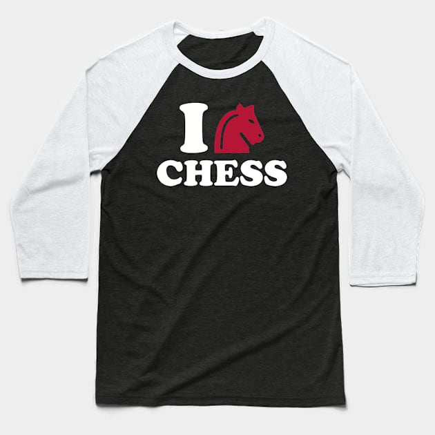 I love chess Baseball T-Shirt by Designzz